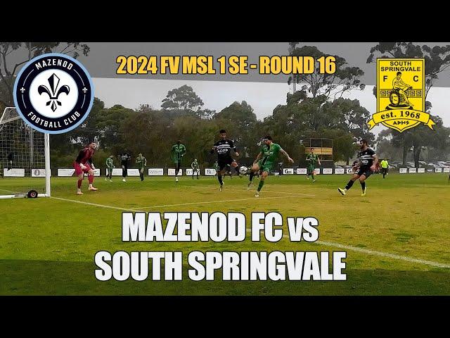 2024 FV Rd 16 - Mazenod v South Springvale