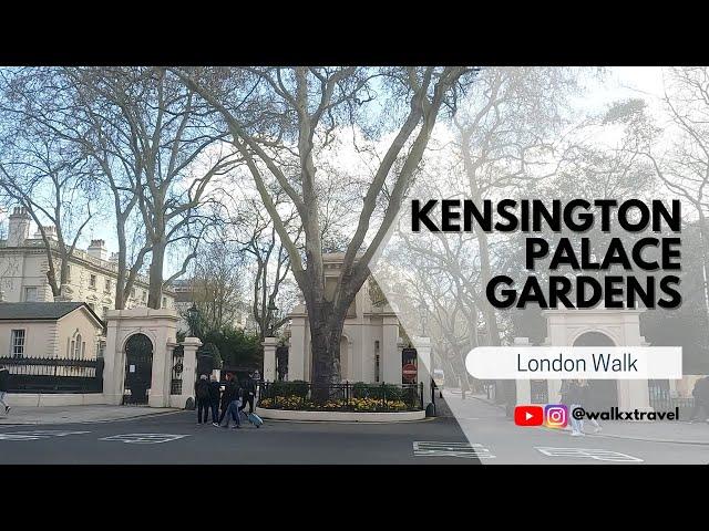 [4k] London’s most expensive street, Kensington Palace Gardens | City Walk @walkxtravel