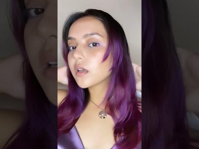 Vegan Hair Color | Purple Hair Dye Infused with Herbal Ingredients #hairdye #semipermanent #shorts