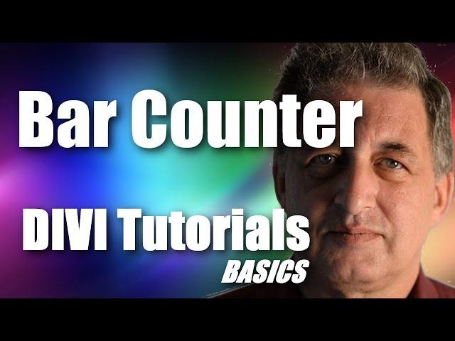 #33 DIVI Theme Tutorial for Beginners -  DIVI Bar Counter Module