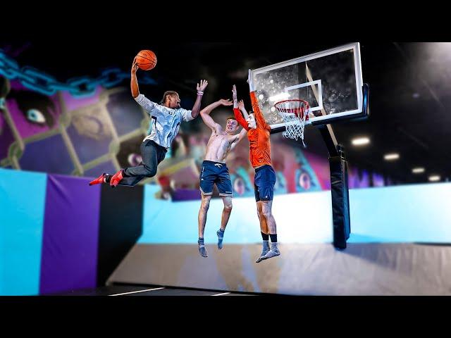 Trampoline Basketball but it’s only Pro Dunkers...