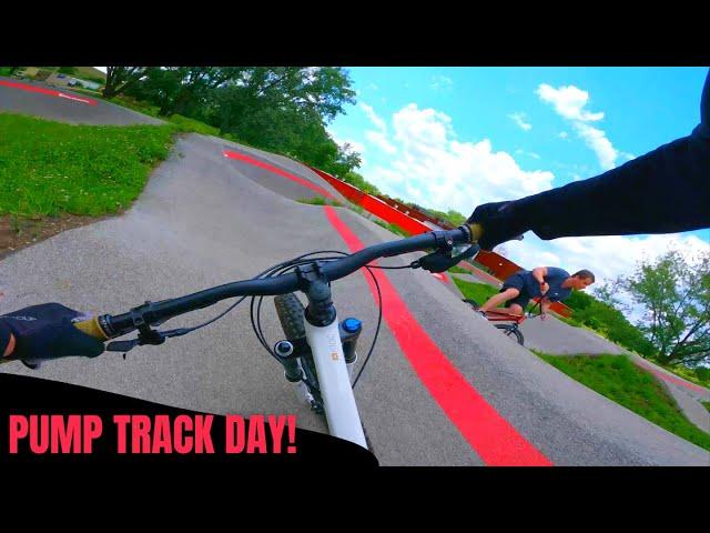 Pump Track Day on My Hardtail MTB! // Big Marsh Bike Park