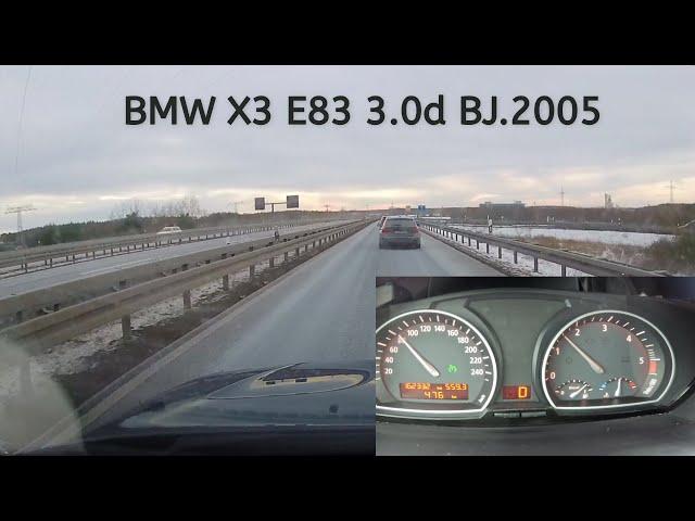 BMW X3 E83 German Autobahn NO Limit 0-220km/h