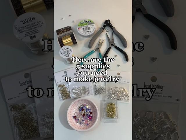 The 5 Supplies you need for Making Jewelry  diy beaded jewelry materials tutorial ₊˚⊹