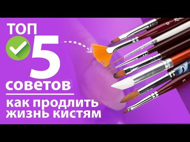 Кисти для дизайна ТОП 5  советов "КАК ПРОДЛИТЬ ЖИЗНЬ КИСТЯМ"