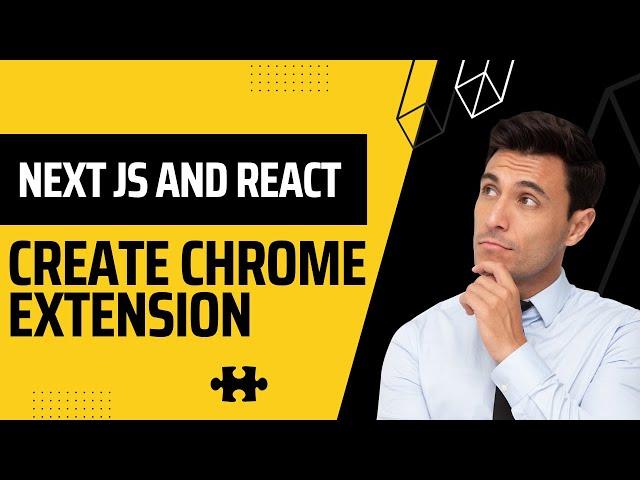 Creating a chrome extension in Next JS and React