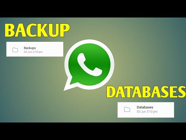 WhatsApp backup Vs and Whatsapp databases | whatsapp tricks