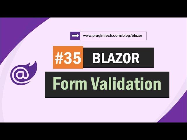 Blazor form validation