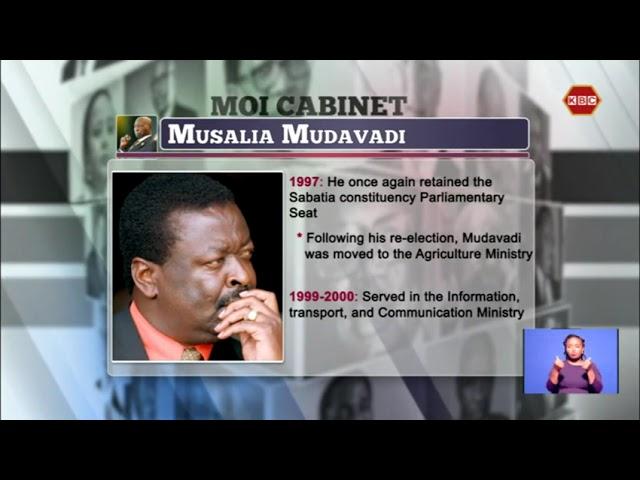 The Cabinets feature Musalia Mudavadi, who served as Kenya's vice president for only three months