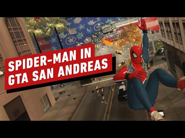 GTA San Andreas: Insomniac Spider-Man Mod Gameplay