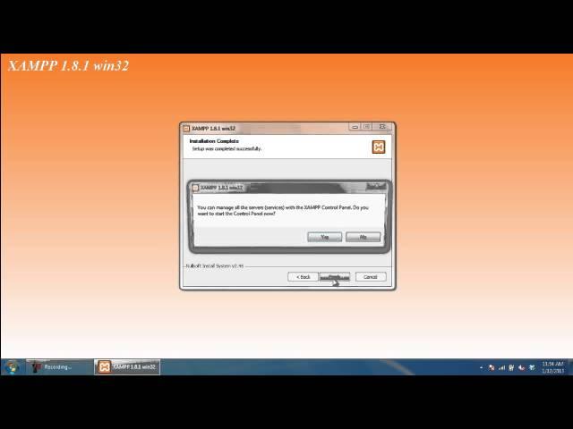 How to install XAMPP in Windows 7