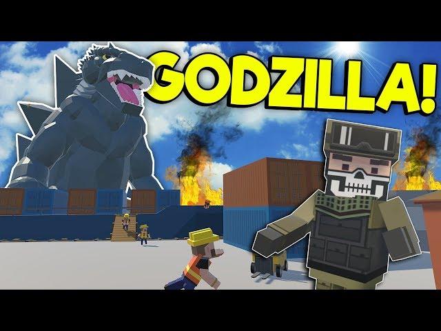 GODZILLA DESTROYS CITY HARBOR! - Tiny Town VR Gameplay - Oculus VR Game