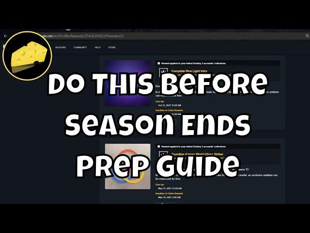 Do This Before Season End - Preparation Guide - Season Of The Chosen Into Season Of The Splicer