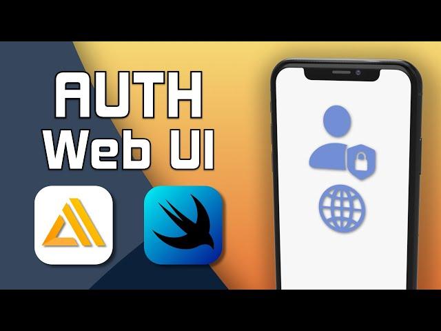 AWS Amplify Auth Web UI for iOS | SwiftUI 2.0, Xcode 12