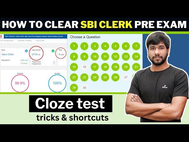 SBI CLERK PRE 2022 | How to Solve Cloze Test ज़बरदस्त tricks के साथ l Parts of Speech with Examples