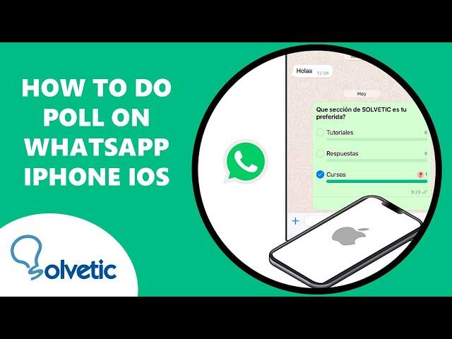  How to do POLL WHATSAPP iPhone iOS  Without App