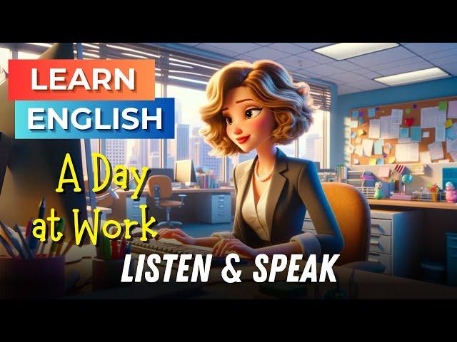 A Day at My Work | Improve Your English | English Listening Skills - Speaking Skills | Workplace