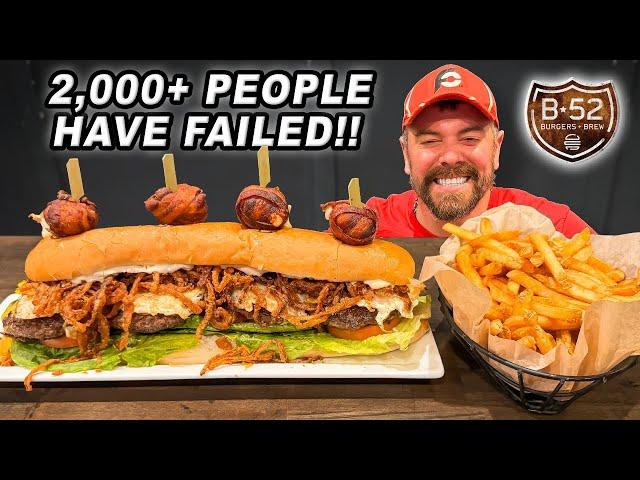 B-52's "Mother Of All Burgers" Juicy Lucy Cheeseburger Challenge Near Minneapolis!!