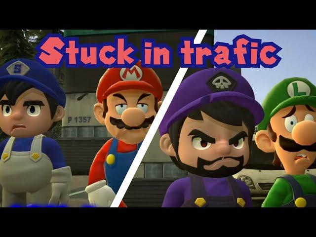 Stuck in trafic | Final Escape Furscorns Mix but SMG4, Mario, SMG3 and Luigi sing it | FNF COVER