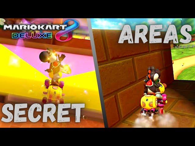 MORE SECRET AREAS in Mario Kart 8 Deluxe (No Glitches Required)