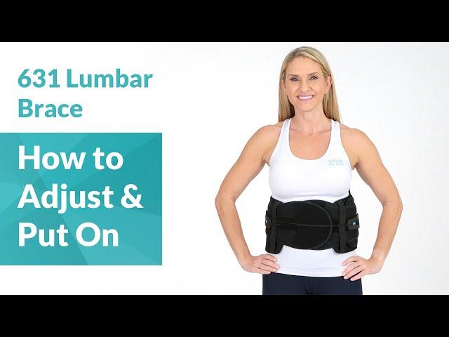 How to Adjust & Put on the CoreTech 631 Lumbar Brace