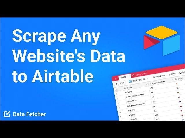 How to Scrape Any Website's Data into Airtable