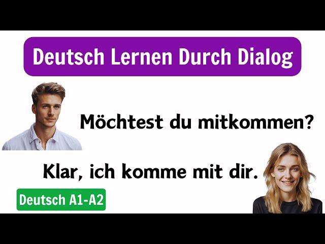 Deutsch Lernen A1-A2 | Tägliche Hörverständnisübungen mit Gesprächsübungen