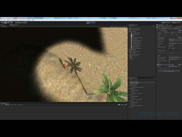 Unity Fog Of War. Tutorial 2. Static and dynamic fog of war using render to texture feature