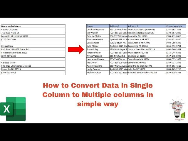 How to Split Data in Single Column to Multiple Columns in Quickest Way