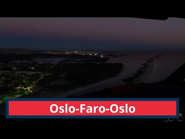 MSFS2020 flying from Oslo to Faro to Oslo Norwegian PMDG 737-800