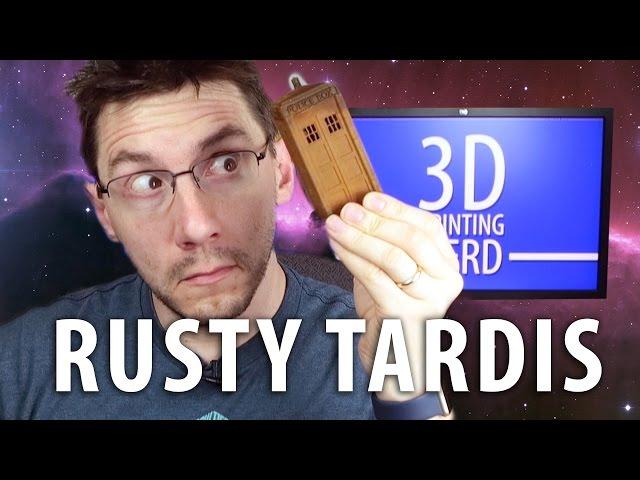 Letting a 3D Printed Doctor Who TARDIS Rust