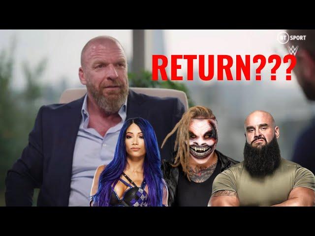 Triple H on possibly bringing back Bray Wyatt, Sasha Banks, and Braun Strowman to WWE 2022