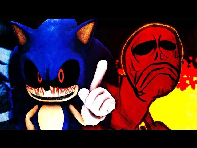 Sonic.EXE vs Red (NES Godzilla). rap battle. by fightmarker.