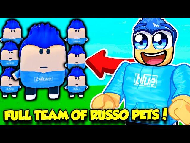 I Got A FULL TEAM OF RUSSOPLAYS PETS In YouTube Legends Simulator!!