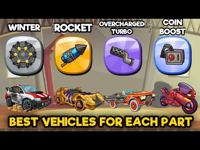 BEST VEHICLES FOR EACH PART  - Hill Climb Racing 2