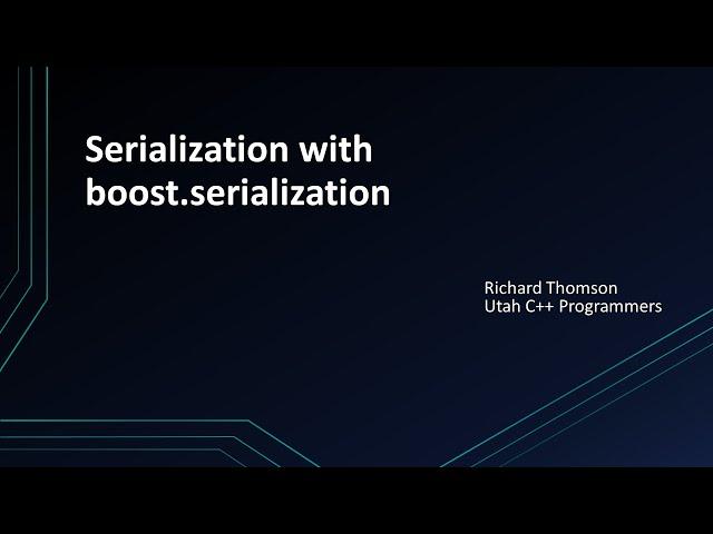 Serialization with Boost.Serialization