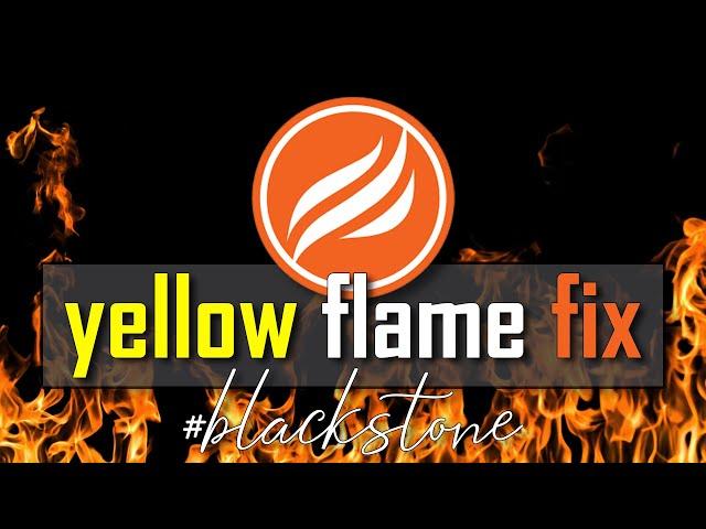 Blackstone Griddle Yellow Flame [Quick & Easy How to Fix]