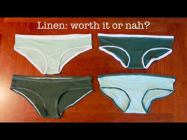 Making cotton & linen underwear: worth the cost or time? (I finally figured out how to sew knits!)