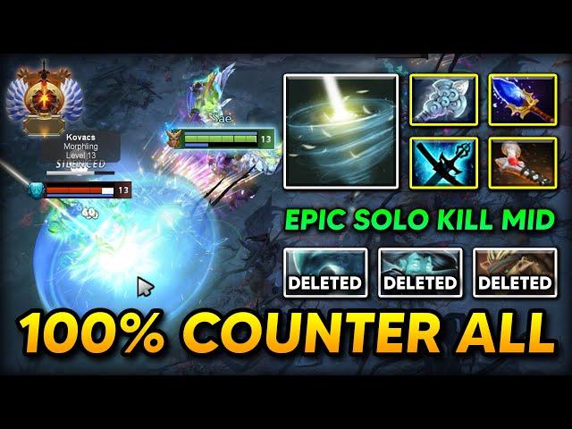 EPIC SOLO KILL MID Skywrath Mage With Aghs Scepter 100% Hard Counter All | 7.37e DOTA 2