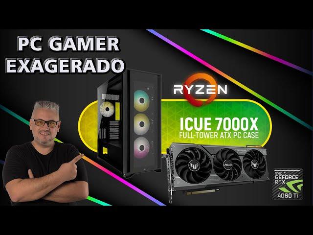 Montar PC GAMER EXAGERADO 7000x !!! Ryzen 5700x + RTX 4060 Ti + B550m + 2x16GB DDR4 + 2 SSD NVME 1TB