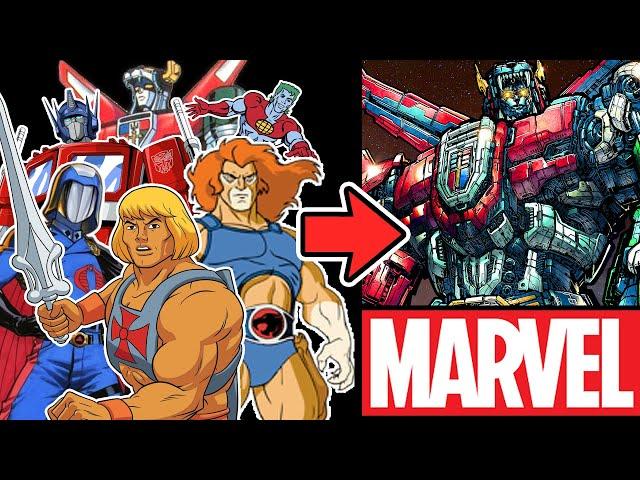 MARVEL ARTIST Draws 80s CARTOONS in a MARVEL STYLE!