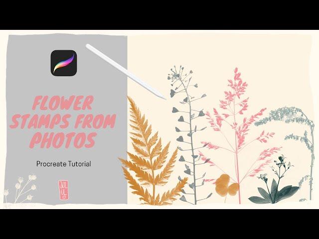 Procreate Tutorial - Create Flower Stamps from Photos (and learn about layer masks along the way)