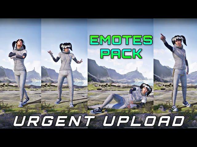 Emotes pack pubg  - Pubg unedit emotes  - Pubg emotes for lobby edit  - Pubg lobby edit