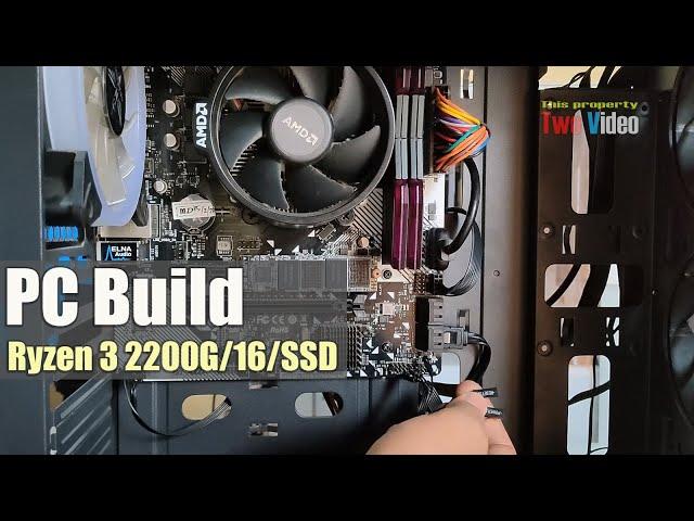 AMD Ryzen 3 2200G PC Build | 100 dollar pc build