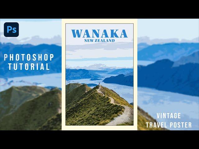 Photoshop Tutorial - Vintage Travel Poster Design