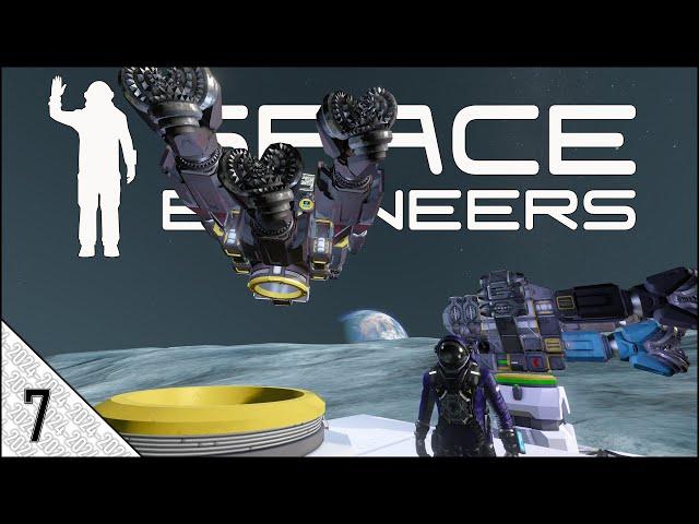 Space Engineers Survival (Episode 7) - Automated Mining Ships and Refining Outpost! [2024]