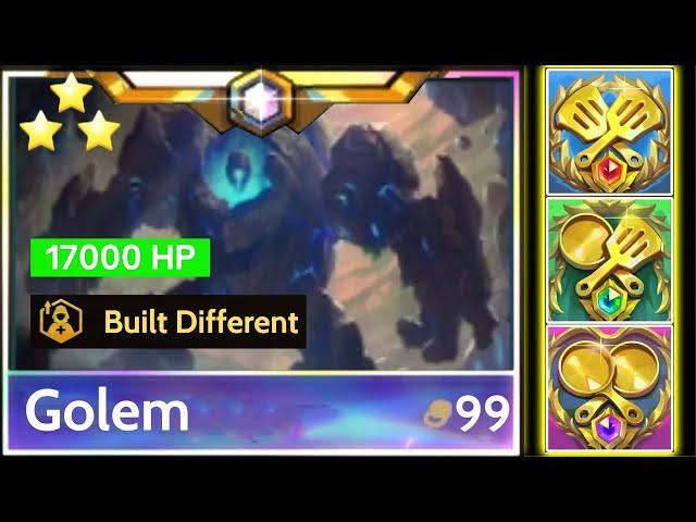 Built Different Golem + Golden Eggs Cashout⭐⭐⭐  !? | TFT Into the Arcane