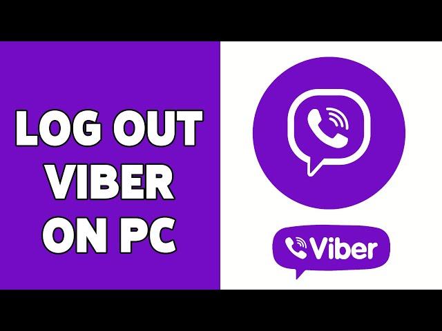 How To Log Out/Sign Out Viber On PC 2024 | Remove Your Viber Account From Computer