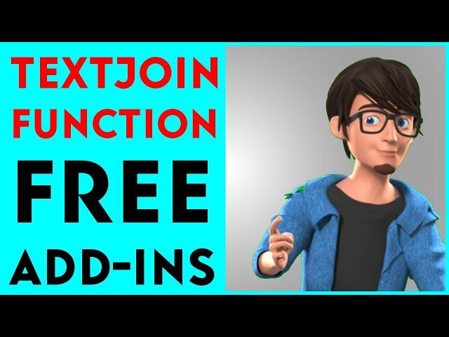 TEXTJOIN Function in Excel: How to add TEXTJOIN formula in any Excel version.