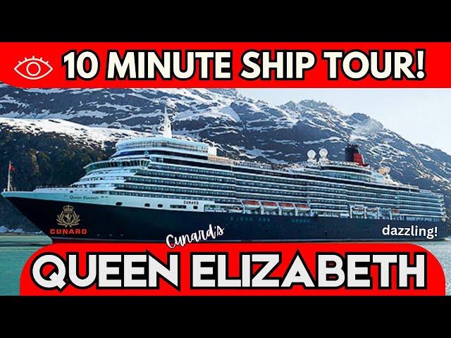 Queen Elizabeth! A 10-Minute Ship Tour of Cunard's Beautiful QE Cruise Ship!